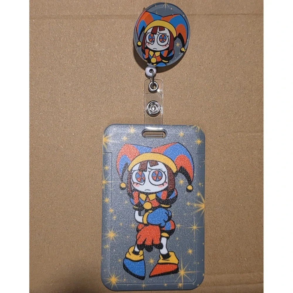 TADC Pomni Badge ID Reel ID Holder Handmade The Amazing Digital Circus Jester